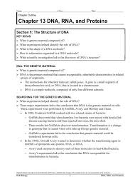 Transversion refers to substitution of a purine for a answer: Chapter 13 Dna Rna And Proteins Section 1