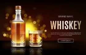 Download Closed Blank Flask With Strong Alcohol Drink Stand On Dark For Free Alcoholic Drinks Drink Stand Rum Drinks Recipes