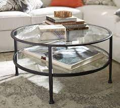 A round glass coffee table is the perfect option for many households as glass is trendy and stylish right now. Tanner 36 Round Coffee Table Pottery Barn
