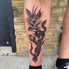 Scottmove Rose And Snake On The Shin Thanks Again At Info Scottmove Co Uk Scott Move Rose Tattoos Rose Tattoos For Men Rose Tattoos For Women