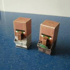 Papercraft Project Mini Mobs Villagers All Texture Papercraft Minecraft Skin Minecraft Crafts Paper Crafts