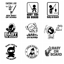 10 Styles Baby On Board Car Sticker Funny Wrap Carbon Vinyl Cars Stickers Car Styling Auto Decor Accessories Car Stickers Aliexpress