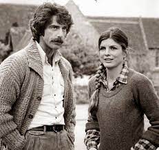 A young Sam Elliott and Katharine Ross on the set of The Legacy in 1978,  the film where they met and fell in love. They've been together ever since.