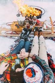 picnic in the winter