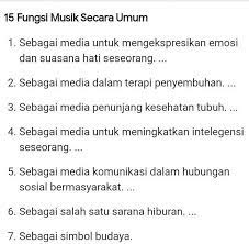 Musik pop adalah sebuah genre musik yang berbentuk modern yang mulai digemari antara tahun 1920 hingga 1940. Jelaskan 4 Fungsi Musik Populer Dengan Benar Brainly Co Id