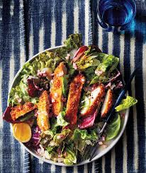 Crispy Chicken Cutlets With A Crunchy Salad Real Simple Recipe Chicken Cutlet Recipes Summer Salad Recipes Crunchy Salad Recipes