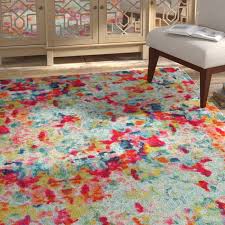 Piotrowski Abstract Magenta Area Rug In 2020 Colorful Area Rug Rugs On Carpet Bright Rugs