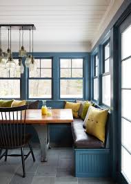 Light has a way of waking up all your senses and brightening your morning. Classic Blue Breakfast Nook Ideas Color Of The Year Town Country Living
