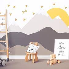 stickers enfant triangles dores stickers muraux decoration chambre enfant chambre enfant