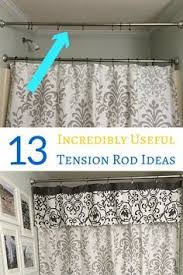 Maybe you would like to learn more about one of these? 13 Ways To Organize Your Home With Tension Rods Tension Rod Ideas Apartment Organization Diy Curtains For Closet Doors