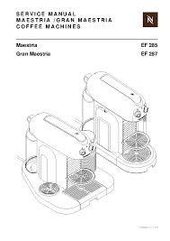 Ich habe die nespresso atelier sehr intensiv ausprobiert. Krups Nespresso Maestria Gran Maestria Xn800 Xn640 Ef285 Ef287 Coffe Machine Sm Service Manual Download Schematics Eeprom Repair Info For Electronics Experts