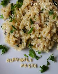 You can serve la moderna pasta to children and arrange the letters to help them learn . Alphabet Pasta Elizabeth S Kitchen Diary