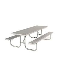 Ada Compliant Aluminum Picnic Table With Galvanized Steel Frames Park Warehouse Picnic Table Steel Frame Galvanized Steel