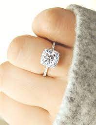 Details About 2 25 Ct White Brilliant Diamond Halo Engagement Wedding Ring 14k White Expensive Wedding Rings Big Wedding Rings 14k White Gold Engagement Rings
