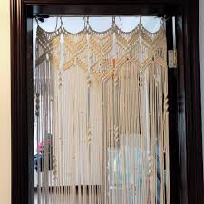 Floral window valances add elegance to any kitchen or dining room. Boho Macrame Hand Woven Door Curtain Bohoasis Bohemian Wall Hanging Door Curtains Tapestry Curtains