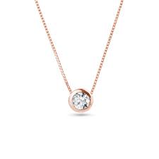 Get it as soon as wed, jul 28. Diamond Pendant Necklace In Rose Gold Klenota