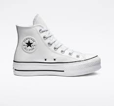 Black And White Converse Womens Size 7 Chuck Taylor All Star Platform Clean Leather High Top In 2020 Chuck Taylors Leather High Tops High Top Chucks