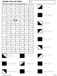 Practice combining like terms learn with flashcards, games and more — for free. Math Art Worksheets By Math Crush