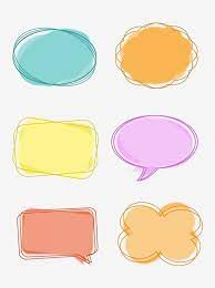 Simple Cartoon Cute Dialog Bubble Border Box Round Frame Conversation Dialog Bubble Session Box Png Transparent Clipart Image And Psd File For Free Download Dialogue Bubble Simple Cartoon Doodle Frames