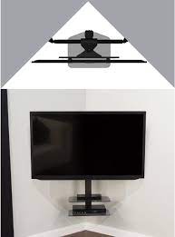 Floating tv shelf tv stand sanswood 4.5 out of 5 stars (249) $ 103. Avf Zsl5502 Cornermount Corner Tv Mounting Solution With Floating Shelves