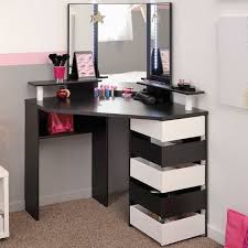 Parisot Volage Makeup Vanity With Mirror Bedroom Vanity Beauty Room Corner Makeup Vanity