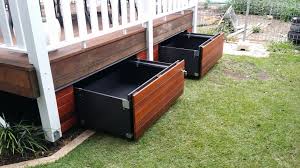 Storage Drawers That Match Your Existing Building Building A Deck Deck Storage Diy Deck