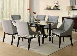 Pastikan saiz alas meja makan yang anda pilih sesuai dengan meja dan juga dapur anda! Set Meja Makan Kursi 6 Mewah Modern Jepara Jawara Furniture Jual Furniture Jati Jepara Toko Mebel Perabot Perlengkapan Rumah Di Bekasi Bogor