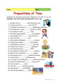 6 Preposition Worksheets With Answer Hindi Ngữ Phap Tiếng Anh Giao Dục Phiếu Bai Tập