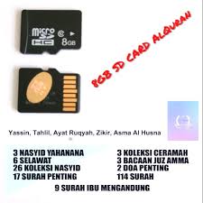 Bacaan surat al quran lengkap 30 juz tanpa henti non stop. 8gb Sd Card Content Of 500 Ayat Al Quran 30 Juzuk And Terjemahan N