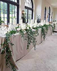 Wedding Events Floral Design On Instagram Top Table Venue The Fig House Middle Wedding Top Table Decorations Wedding Bridal Table Wedding Top Table