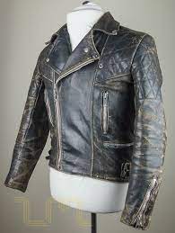 Vintage Motorcycle City Leather Biker Jacket With Patina Leather Jacket Style Jackets Men Fashion Leather Jacket Men
