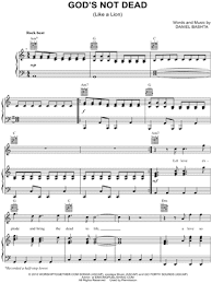 Newsboys God S Not Dead Sheet Music In C Major Transposable Download Print Sheet Music Gods Not Dead Praise Music