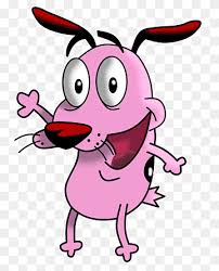 Though, he wears gloves, an orange vest and a construction hat, unlike a real beaver. Dog Eustace Bagge Drawing Muriel Bagge Courage Courage The Cowardly Dog Television Fictional Character Magenta Png Pngwing