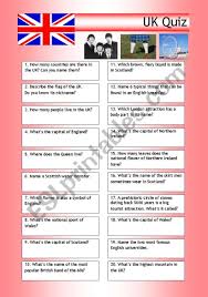 Learn more about esl students. Quiz Uk Trivia Esl Worksheet By Philipr