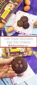 Low Sugar Chocolate Egg Yolk Cookies Triple Chocolate Kitchen Recipe Egg Yolk Cookies Low Sugar Chocolate Chocolate