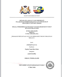 Pejabat tanah daerah batu pahat. Assalamualaikum Dan Salam Pejabat Tanah Batu Pahat Facebook