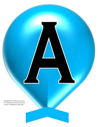 1 printable alphabet banner letter per each printed page. Large Blue Balloon Printable Banner Letters A Z 0 9 Printable Party Com