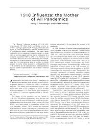 Pdf 1918 Influenza The Mother Of All Pandemics