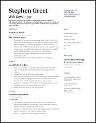 The best format for a fresher resume. Computer Science Resume Format Fresher Template Curriculum Vitae Hudsonradc