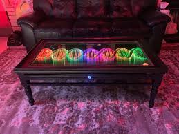 How to make infinity mirror coffee table? Dna Infinity Mirror Led Coffee Table Nicky Alice