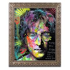 Trademark Fine Art Dean Russo Lennon Front Framed Wall Art