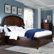 Magnussen Home S Langham Place Bedroom Furniture Set By Humble Abode Shown Here With The Master Bedroom Dark Furniture Blue Master Bedroom Master Bedroom Set