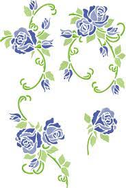 Blue Rose Set Advanced Embroidery Embroidery Flowers Rose Embroidery