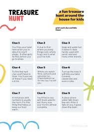 Treasure Hunt Around The House Lifestyle Freya Wilcox Treasure Hunt Clues Kids Scavenger Hunt Clues Treasure Hunt
