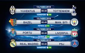 Последние твиты от uefa champions league (@championsleague). Uzreport Tv I Futbol Tv Pokazhut Matchi 1 8 Finala Ligi Chempionov Uefa Uzreport News