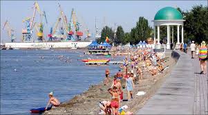 Disney's beach club resort is known for getting in on the christmas fun in a major way. Berdyansk Ukraine Beautiful Beach Ukraine Cities Beautiful Beaches Favorite Places