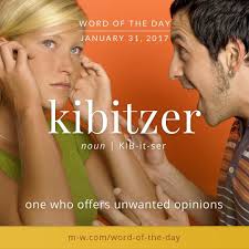 A Kibitzer Is One Who Offers Unwanted Opinions Wordoftheday Weird Words Unusual Words Uncommon Words