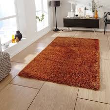 Monte Carlo Hand Made Shaggy Rugs In Burnt Orange Buy Online From The Rug Seller Uk Luxury Area Rugs Living Room Decor Orange Rugs In Living Room