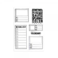 clear stamp set color chart