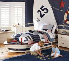 Speedboat Ii Bed Trundle Twin Simply White Espresso Kids Nautical Room Kids Room Design Nautical Room